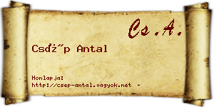 Csép Antal névjegykártya